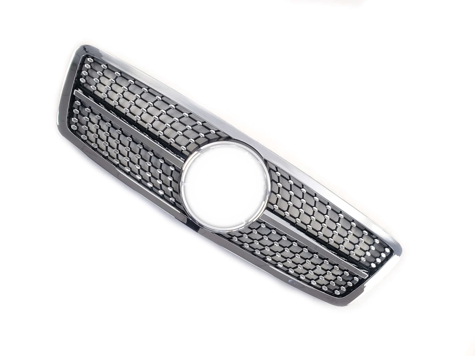 Решітка радіатора Silver Diamond на Mercedes-Benz C-Class W203 2000-2007 року 3