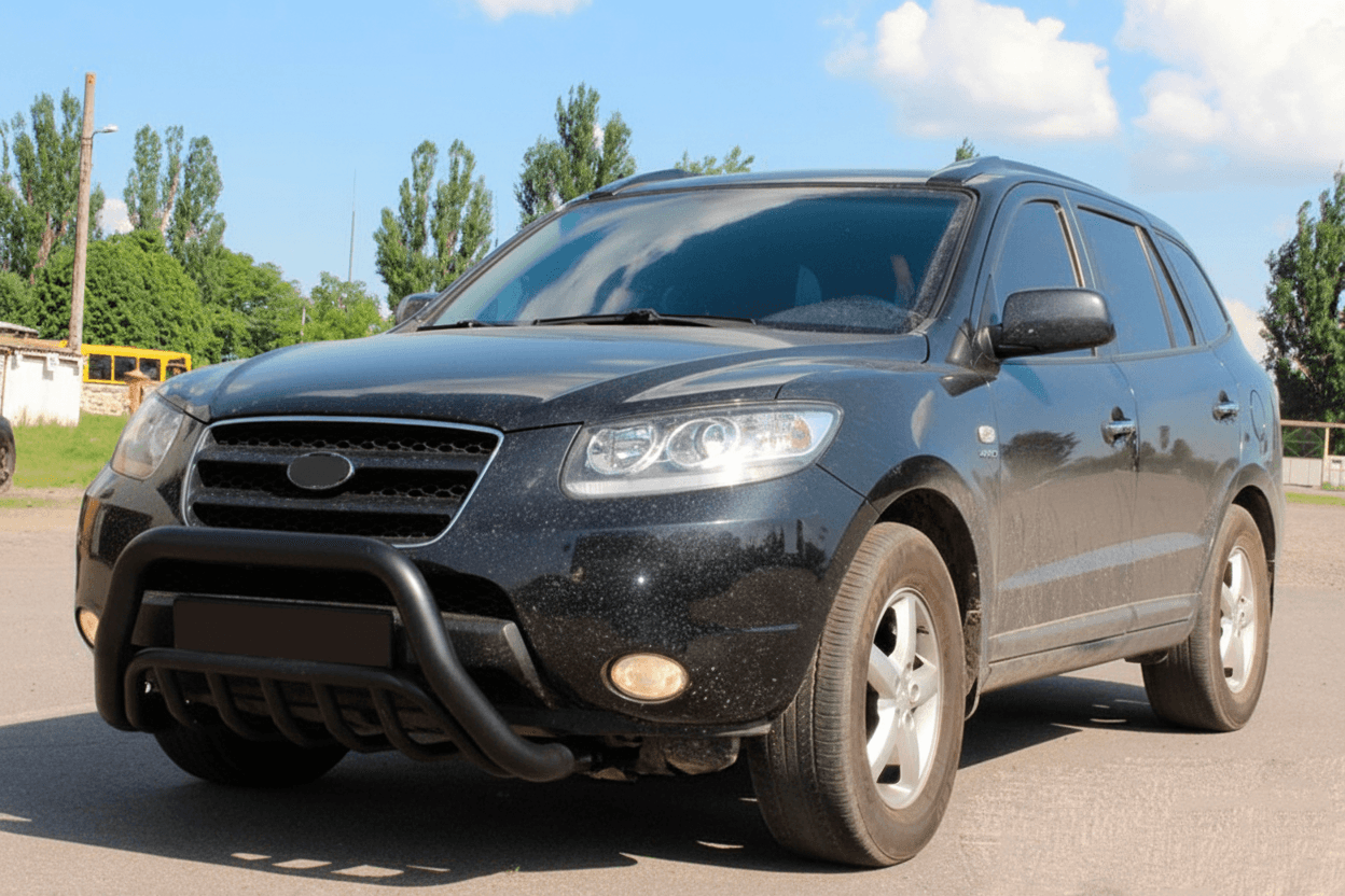 Кенгурятник WT002 Black (нерж.)