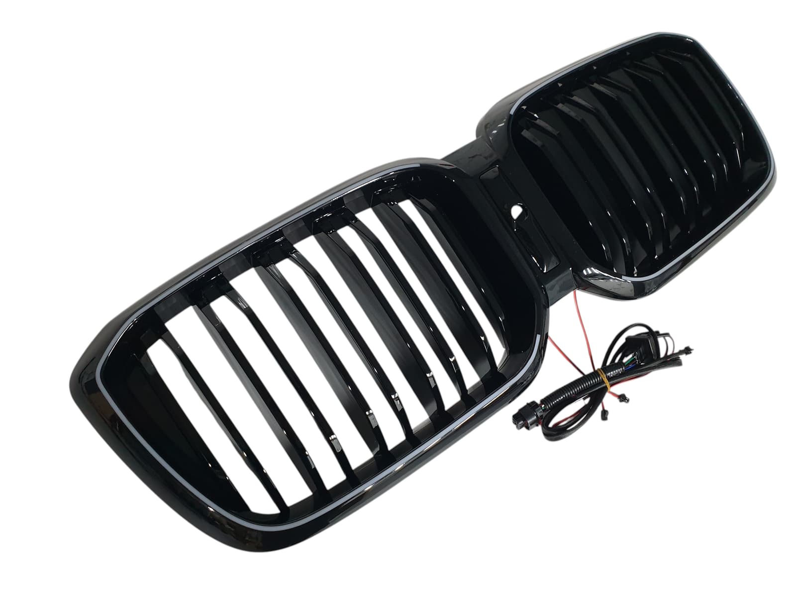 Ніздрі Чорний глянець LED (Iconic Glow) 2bar на BMW X3 G01 2022-2024 року 5