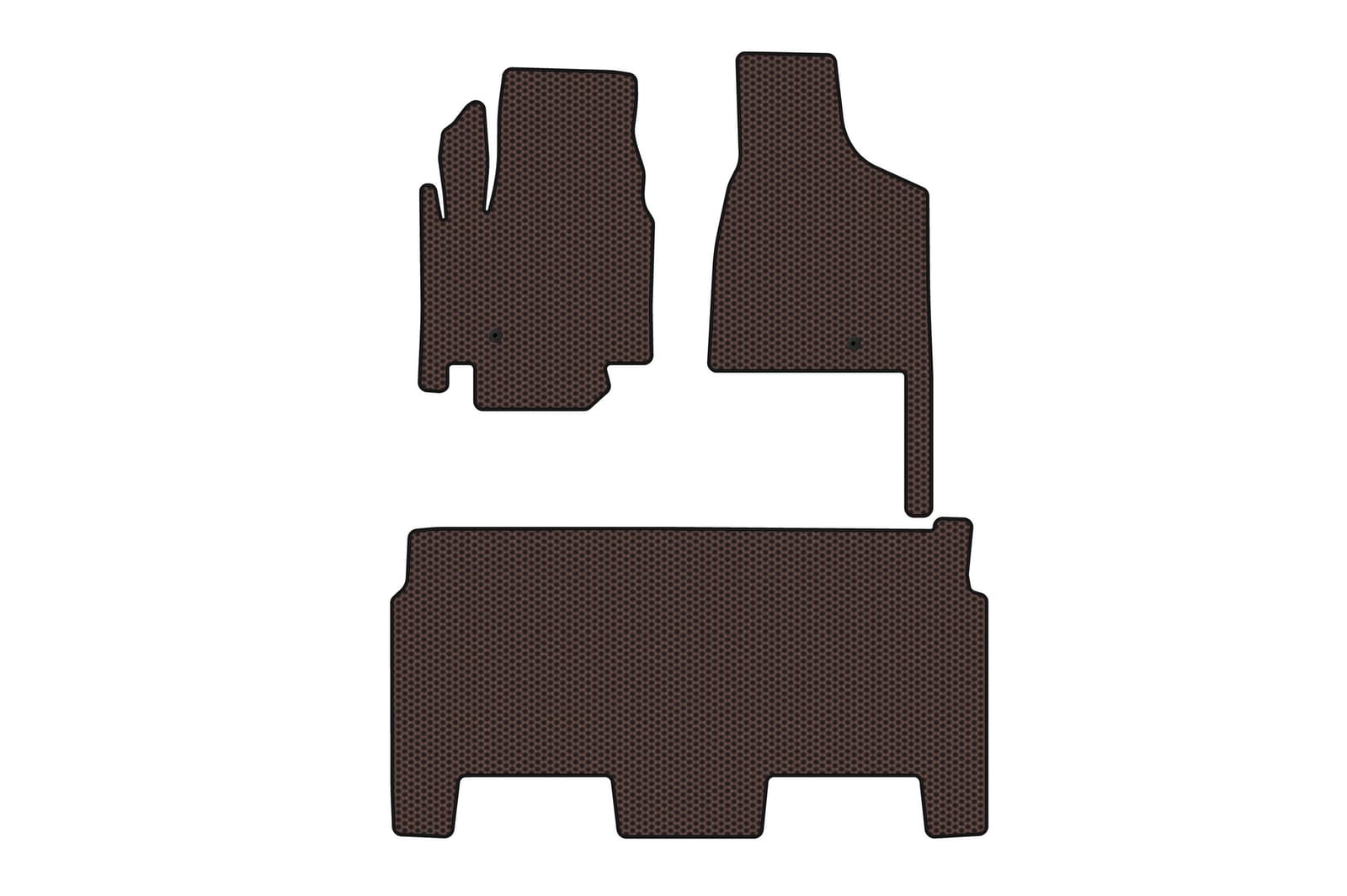 Гумові килимки Carsuit (2008-2020, 2 ряди, 8-ми місний/Комплектація SXT, коричневий)