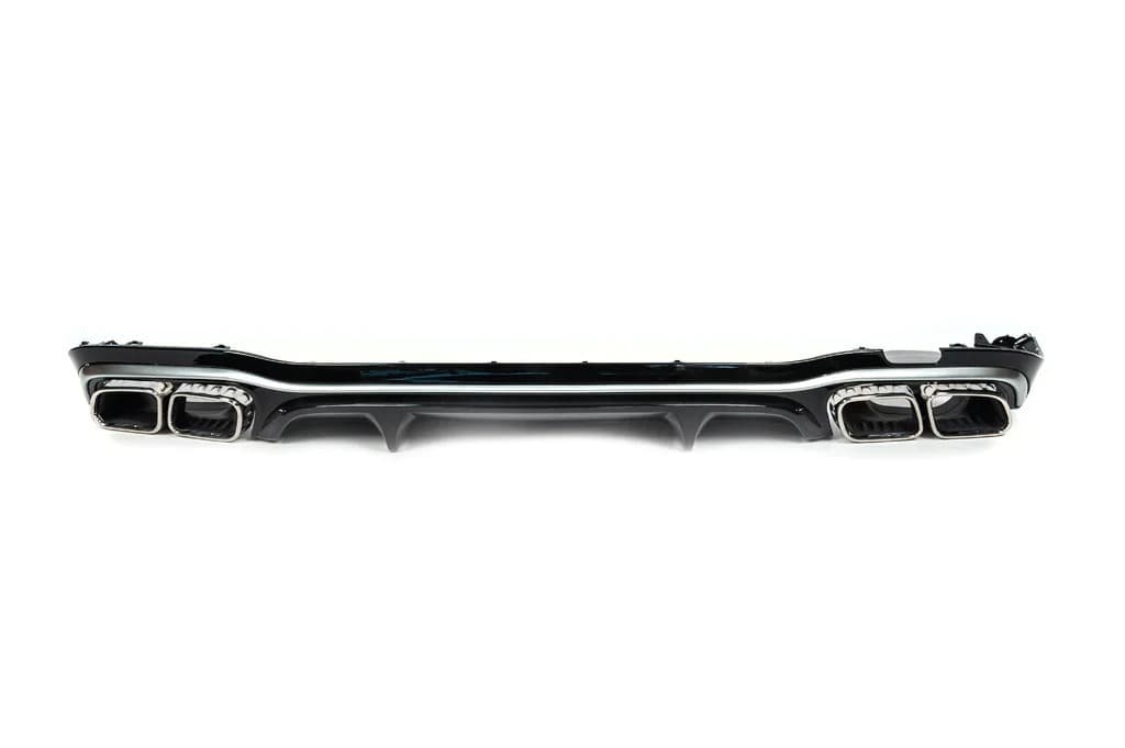 Задній дифузор з насадками E63-Desgin Silver (для AMG/AMG-Line 2020-2024)