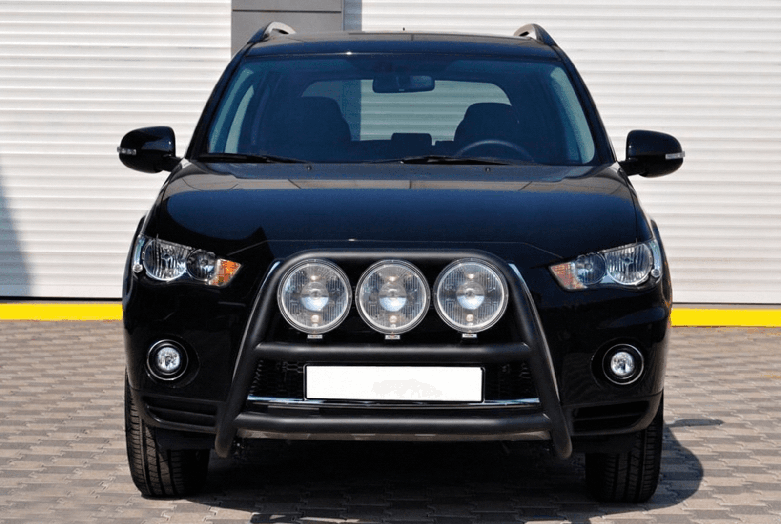 Кенгурятник WT018 Black (нерж.)