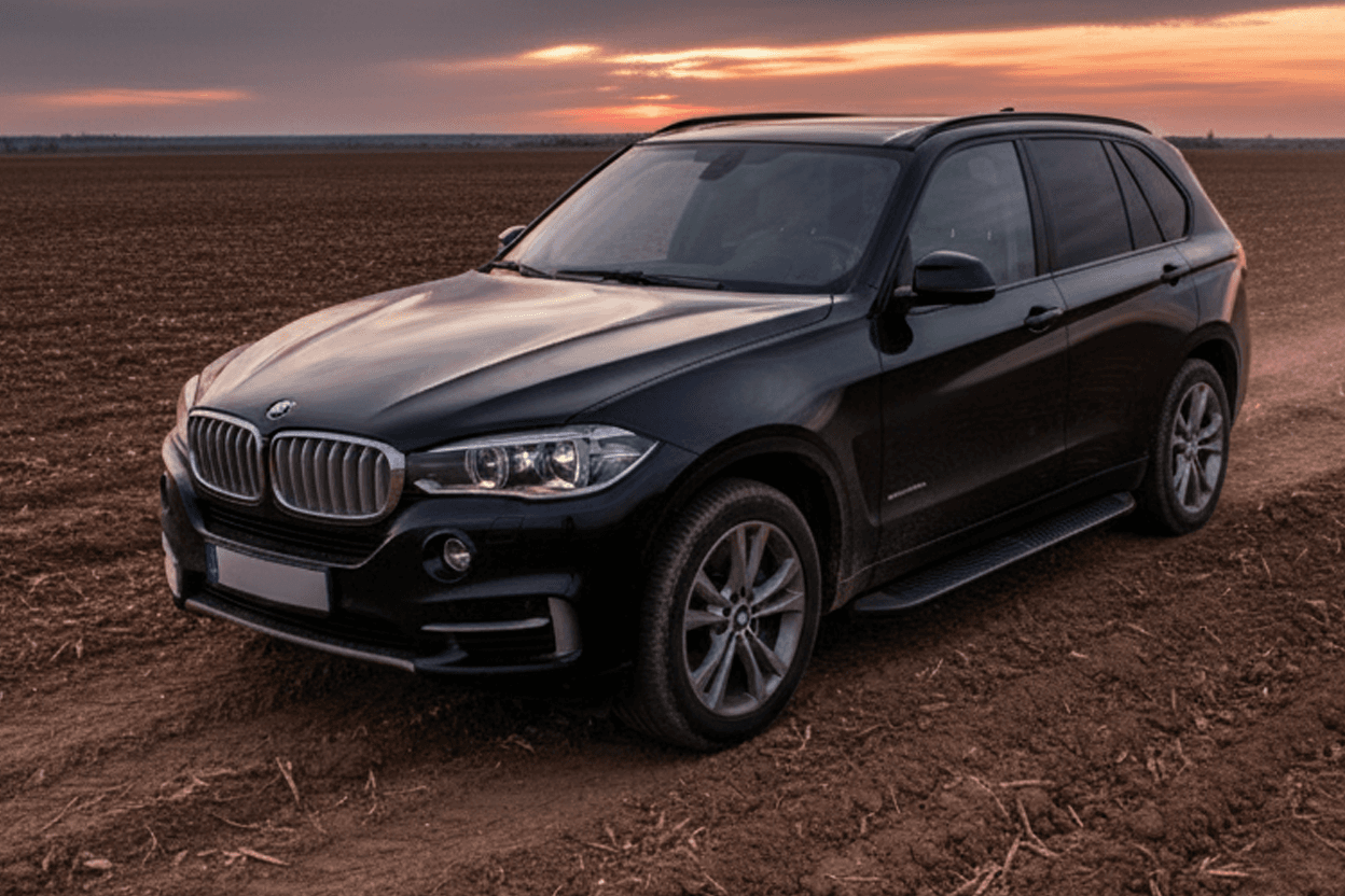 Бокові пороги Tayga Black (2 шт., Алюміній)