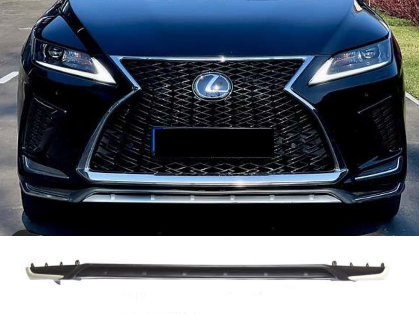 Накладка спідниця переднього бампера F-Sport Lexus RX 2019+