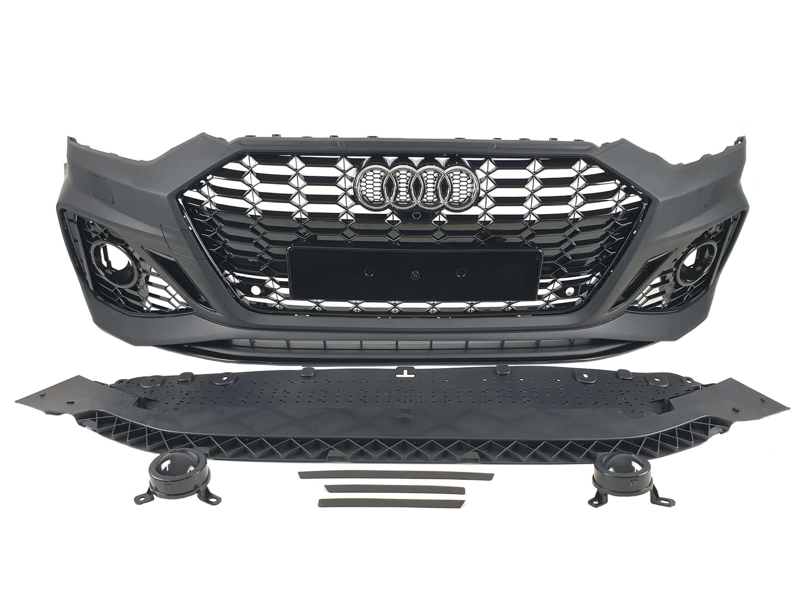 Передній бампер (стиль RS5 2020+) під дистронік на Audi A5 B9 2016-2020 року