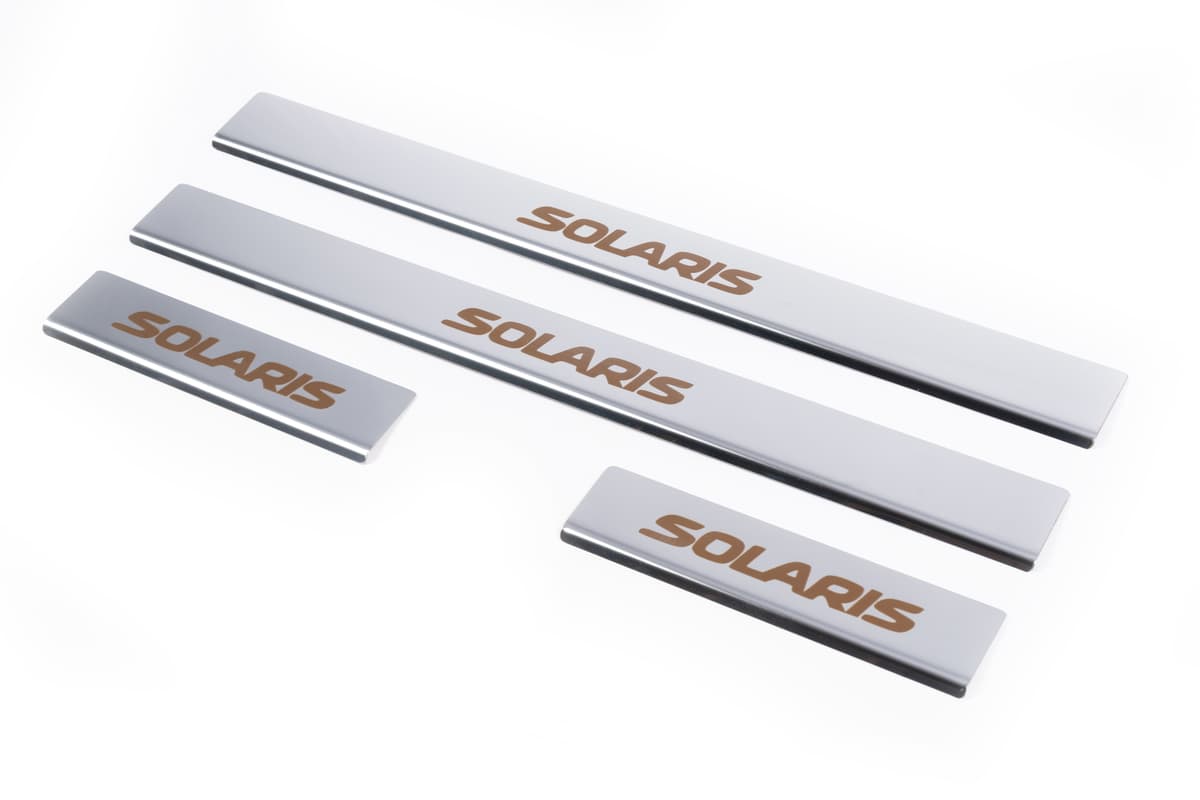 Накладки на пороги Carmos Solaris V1 (4 шт, нерж)