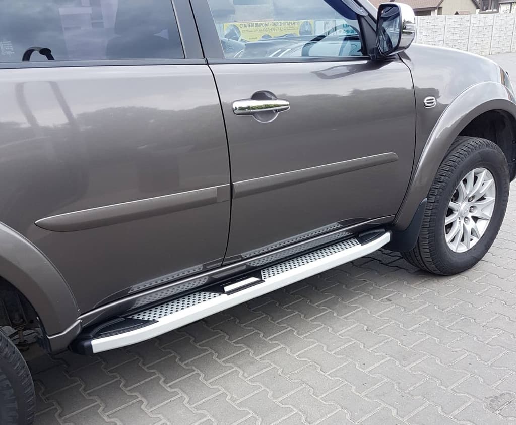 Бокові пороги Mevsim Grey (2 шт., Алюміній)