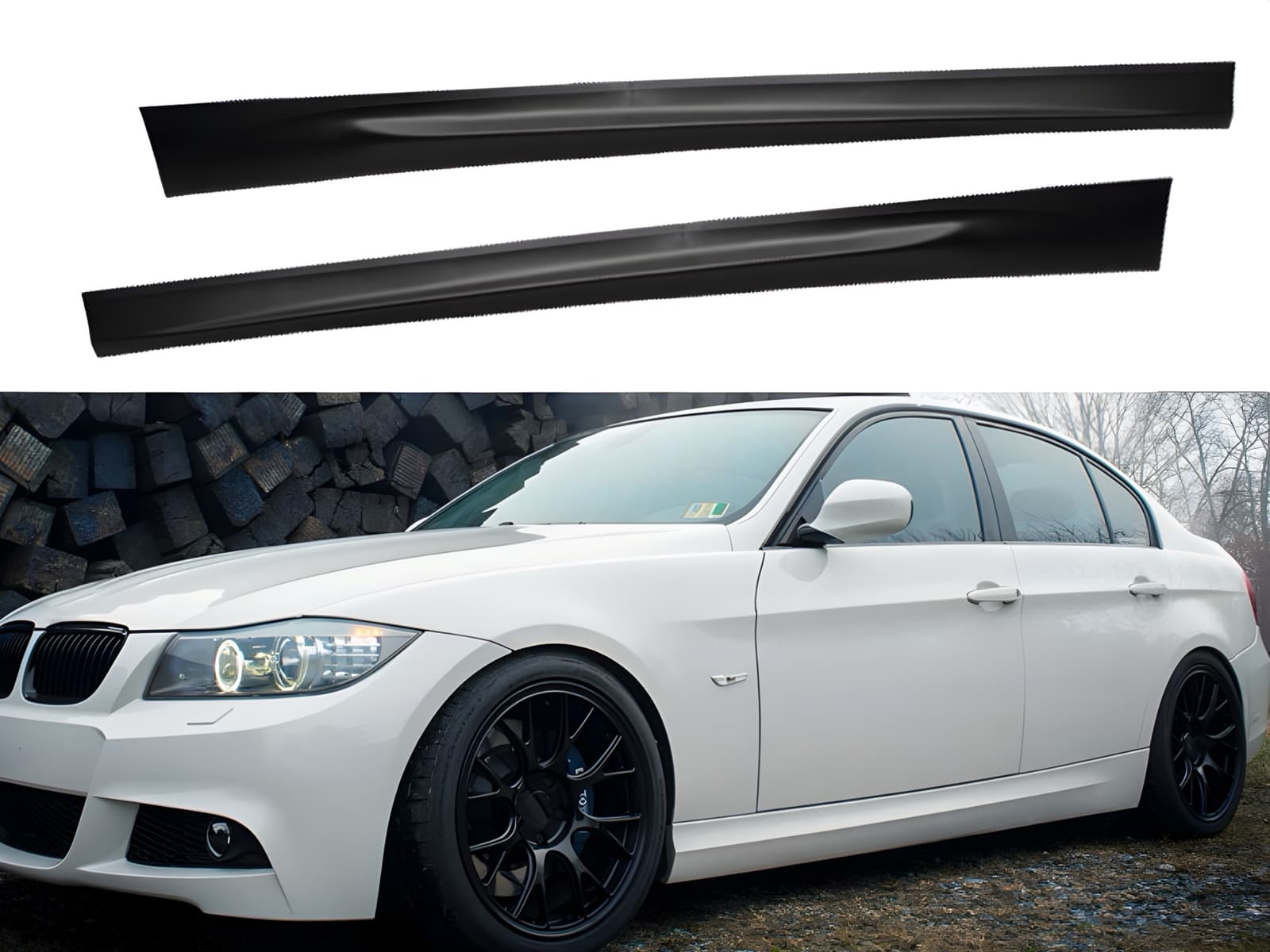 Накладки на пороги М пакет M3 BMW 3 Series E90 2005-2011
