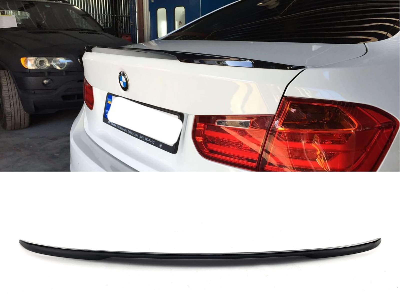 Спойлер Чорний глянець (стиль M-Performance) на BMW 3 Series F30 / F31 2011-2018 року