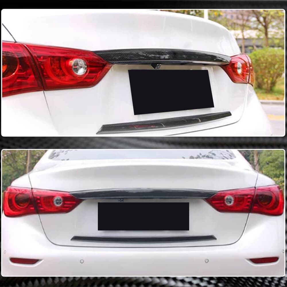 Накладки на кришку багажника (для Q50 Base/Sport 2014-2017, Карбон) 4
