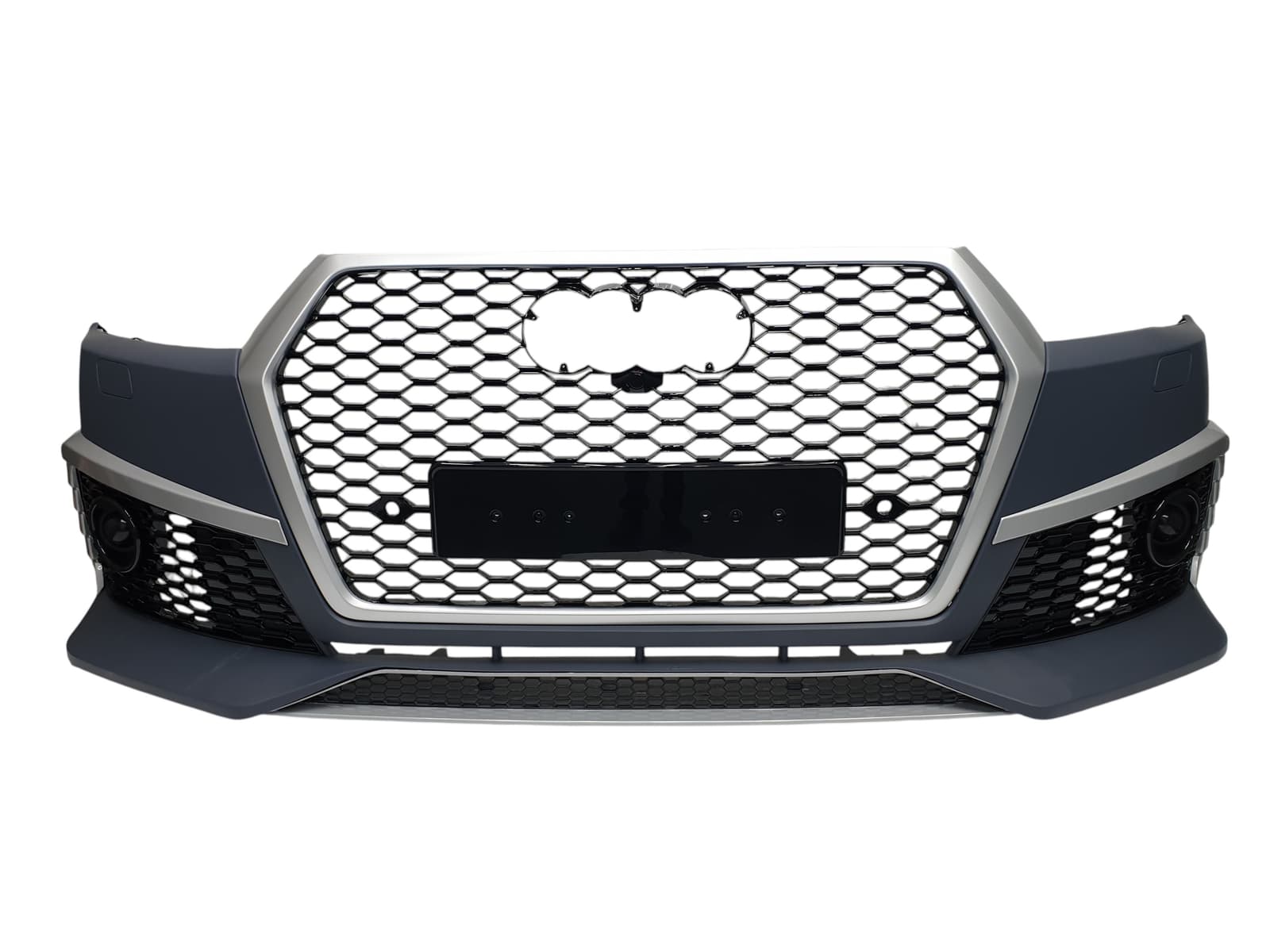 Передній бампер (RS Style) Silver на Audi Q7 4M 2015-2020 року