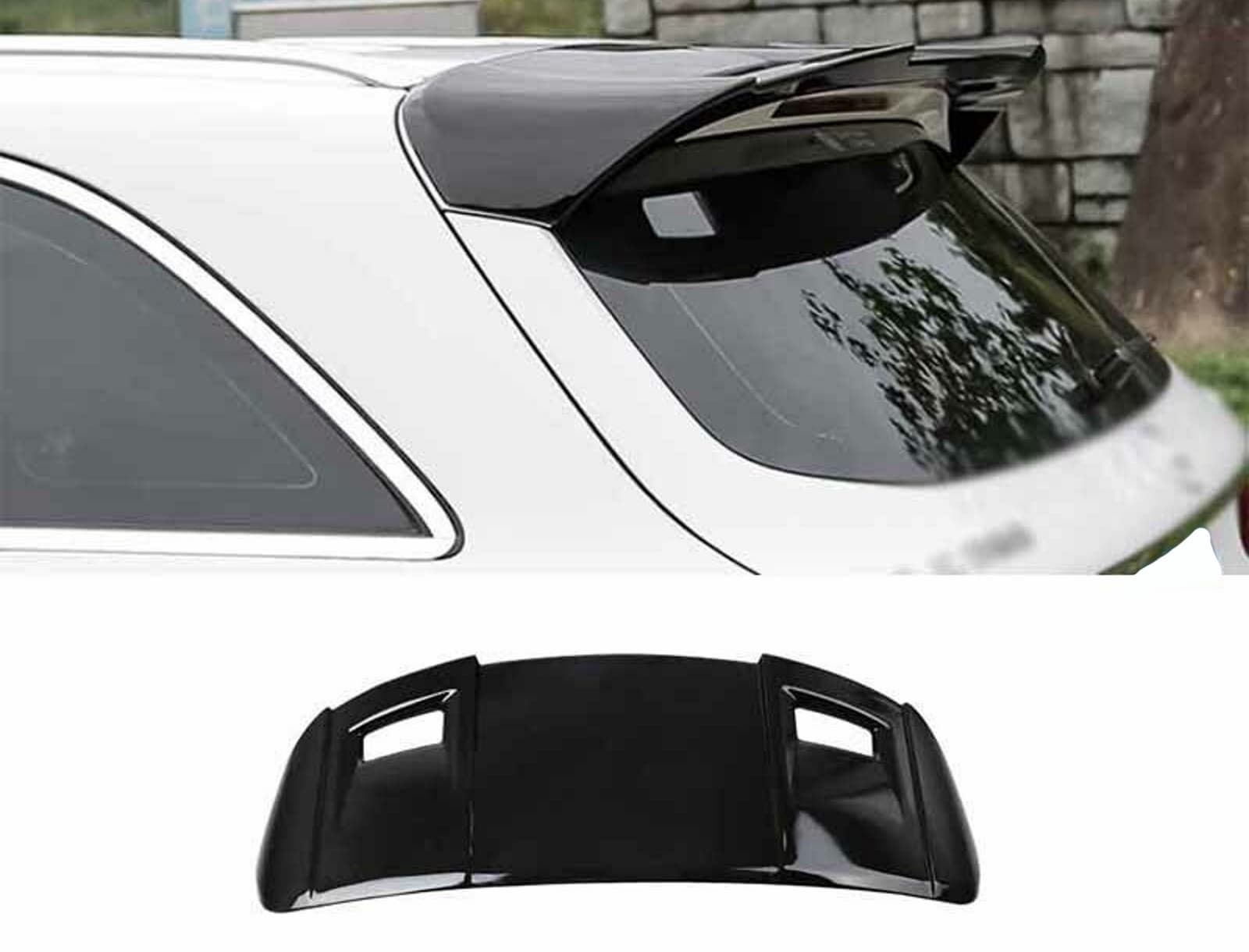Спойлер Чорний глянець на Mercedes-Benz GLC-Class X253 2015-2019 року