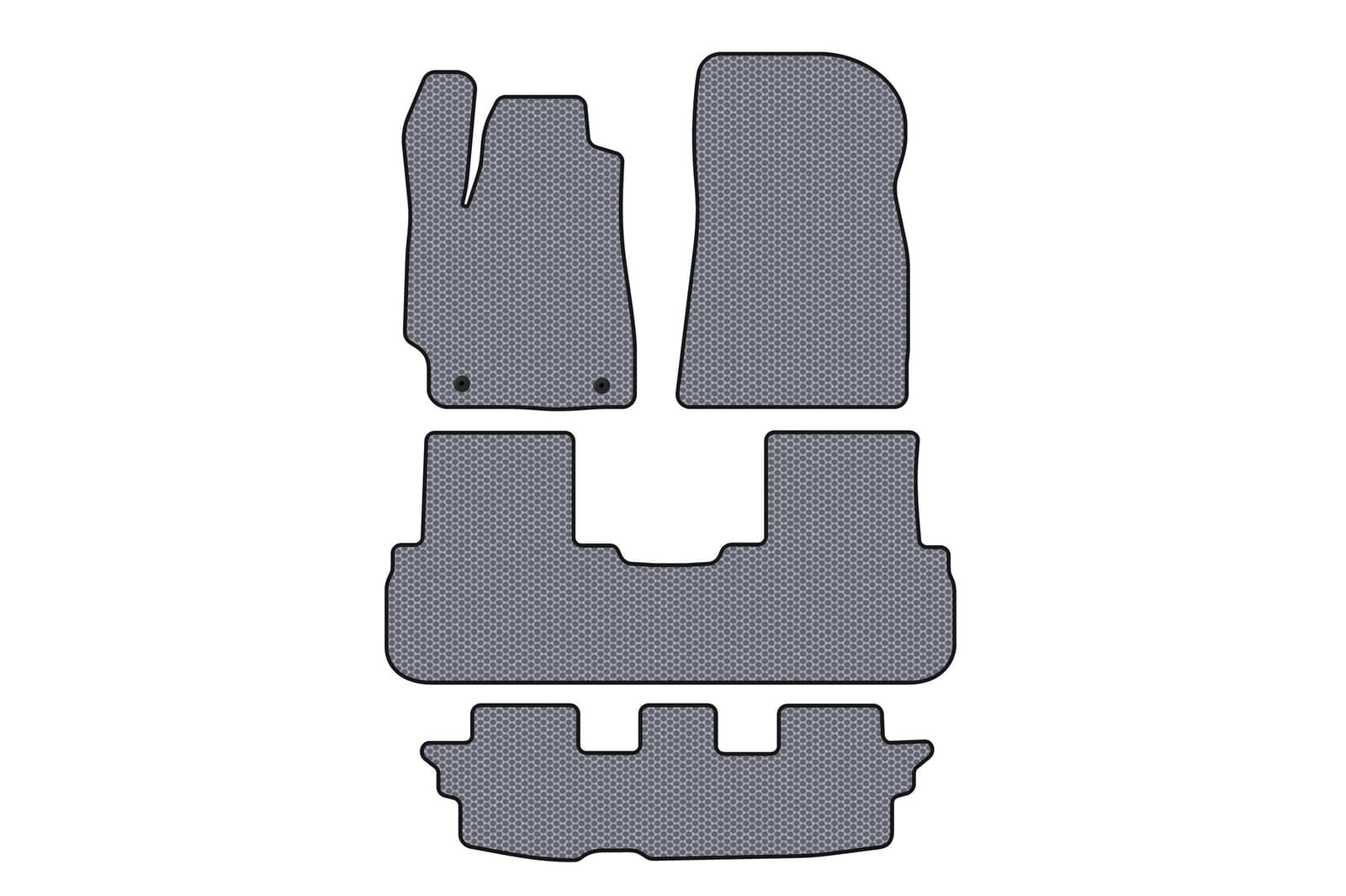 Гумові килимки Carsuit (2 ряди, сірий)