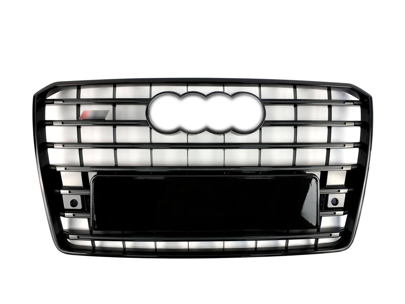 Решітка радіатора Full Black (в стилі S8) на Audi A8 D4 2014-2017 року