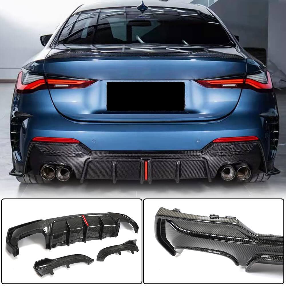Дифузор заднього бампера V3 (для G22/G23 M-Sport, Карбон)