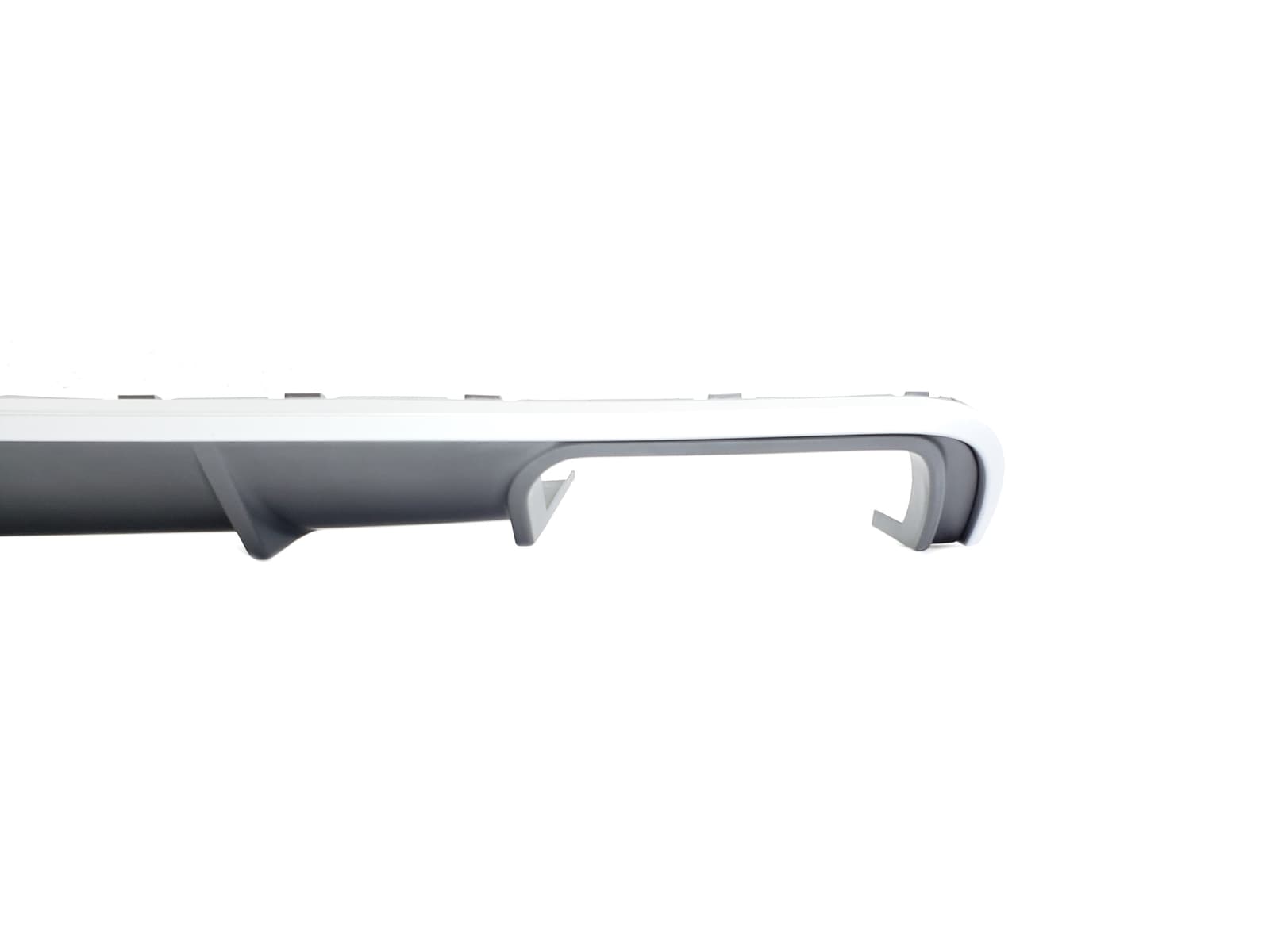 Дифузор (заднього бампера) Silver (в стилі S4 00-00) на Audi A4 B9 2015-2019 року 5