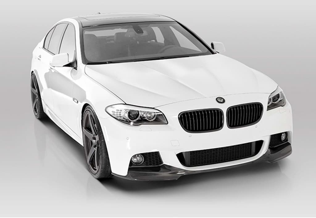 Накладка на передній бампер Lip V-3 (Для M-Performance, чорний глянець) 4