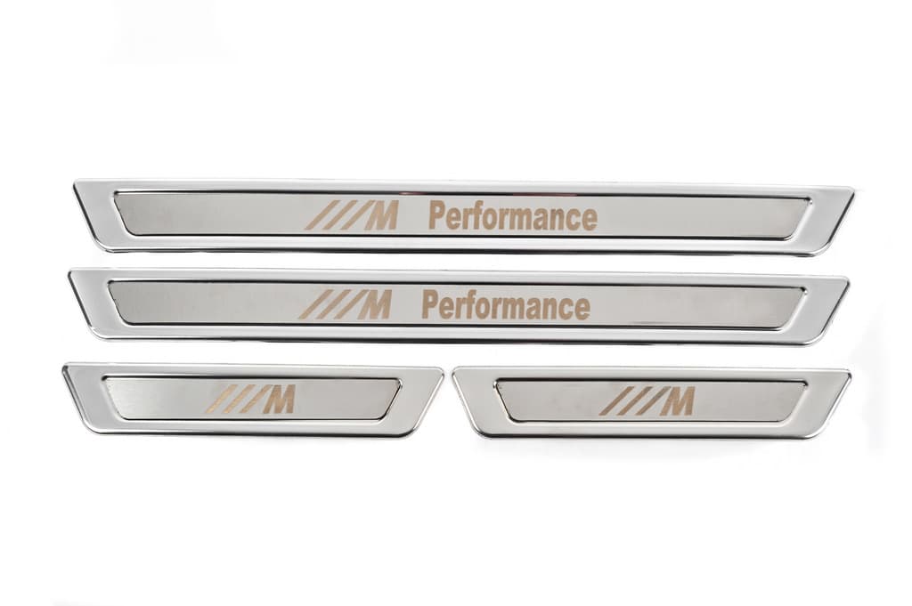 Універсальні накладки на пороги BMW M Performance V-1 (4 шт., нерж) 5