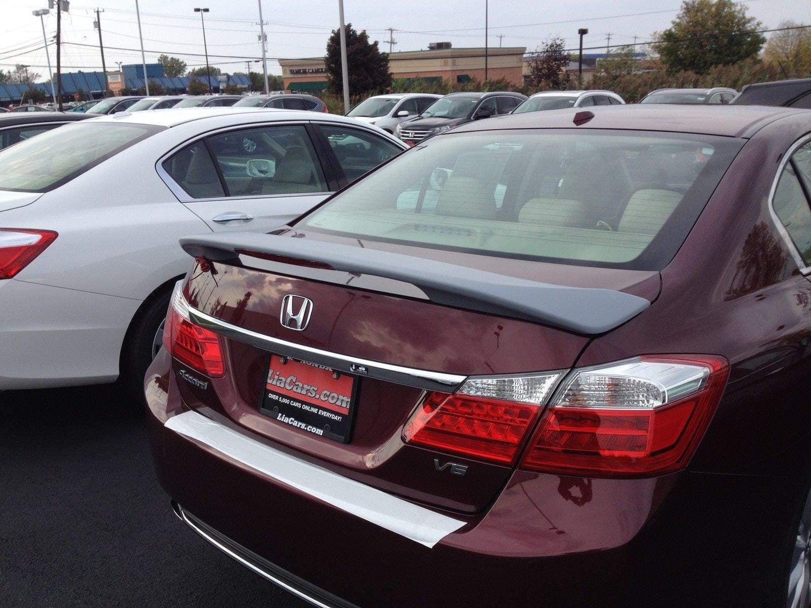 Спойлер на багажник Honda Accord CL 9 2012 із стоп сигналом ABS пластик