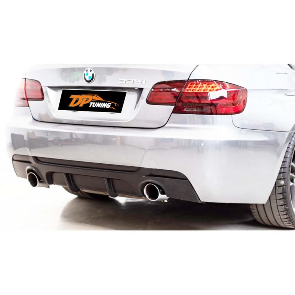 Дифузор заднього бампера (для E92 M-Sport, чорний глянець)