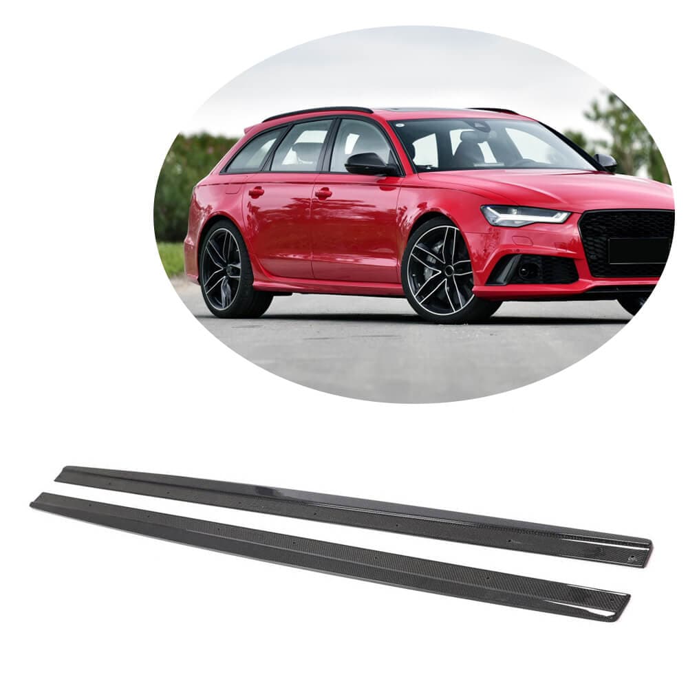Бокові пороги Карбон (для RS6 Avant 2013-2016)