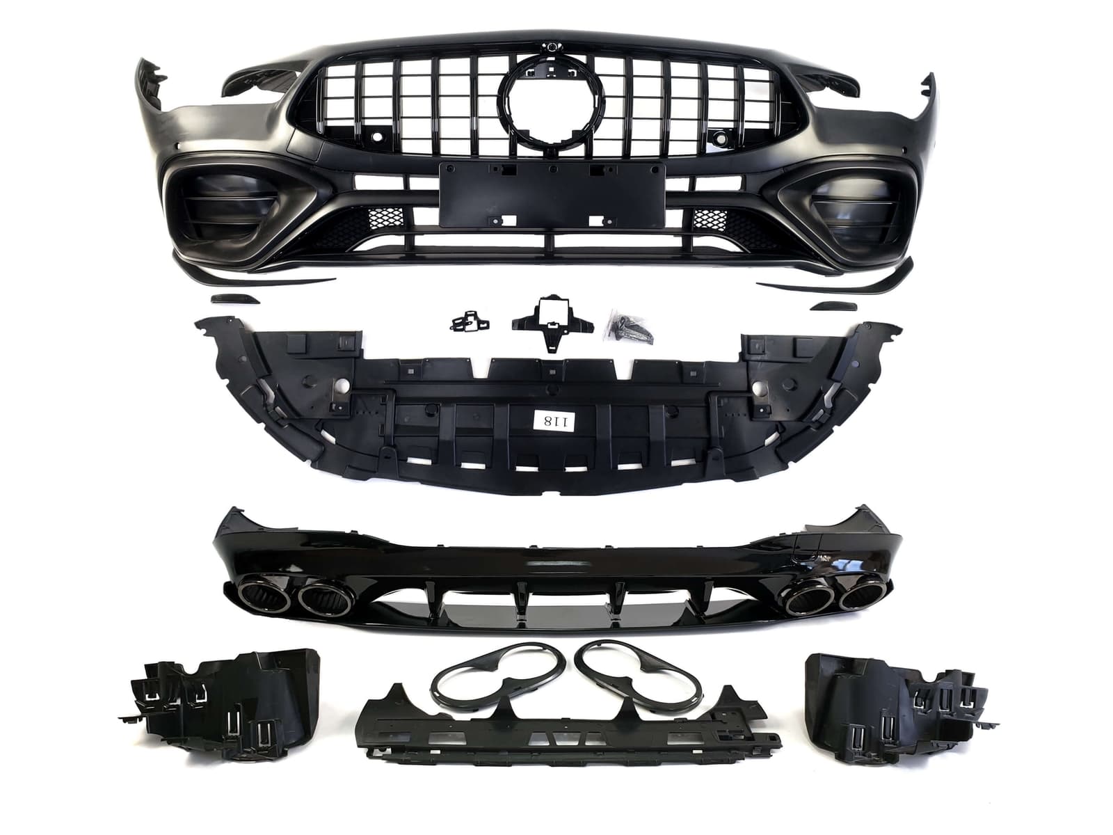 Комплект обвісів (стиль CLA45 AMG) Body Kit на Mercedes-Benz CLA-Class C118 2019-2023 року