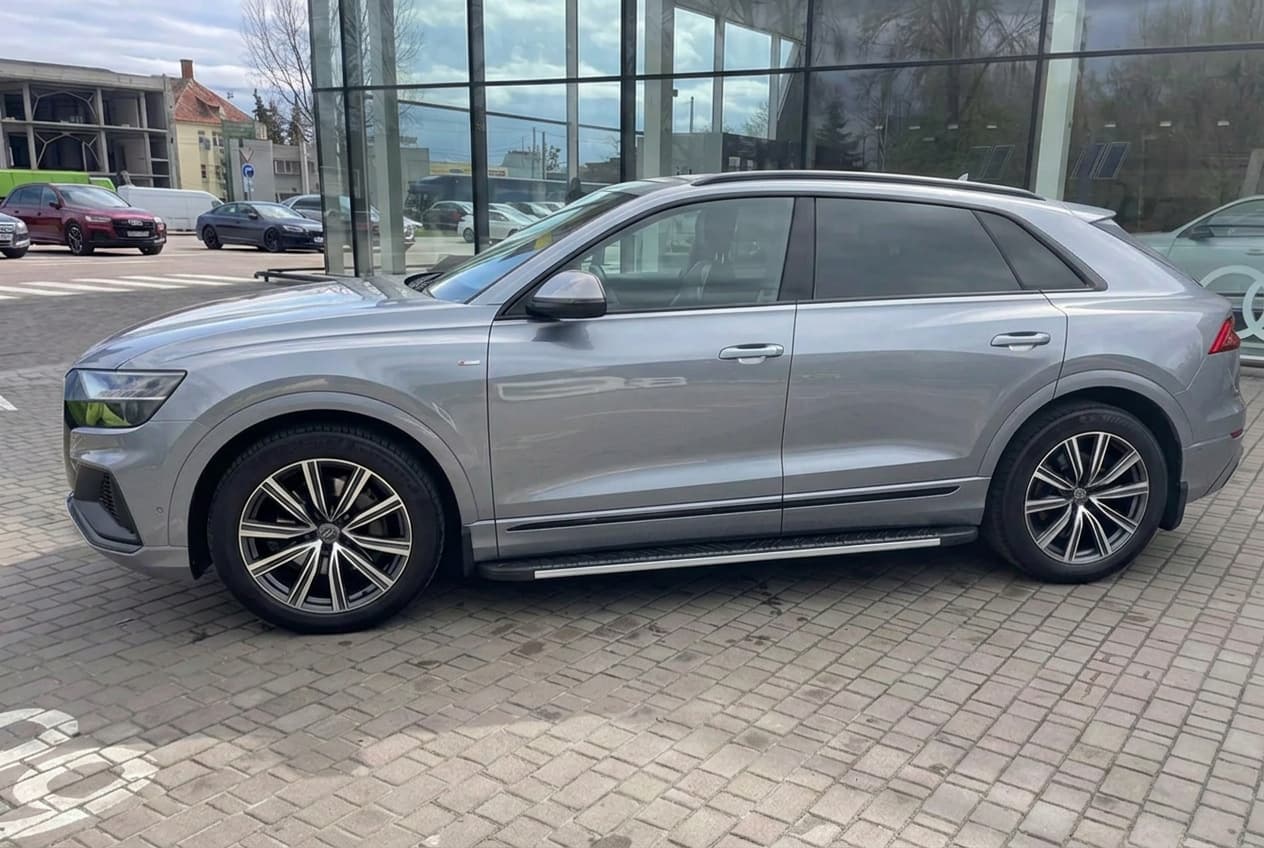 Бокові пороги Bosphorus Grey (2 шт., Алюміній)