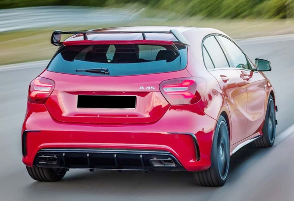 Задній дифузор (для AMG, чорний глянець)