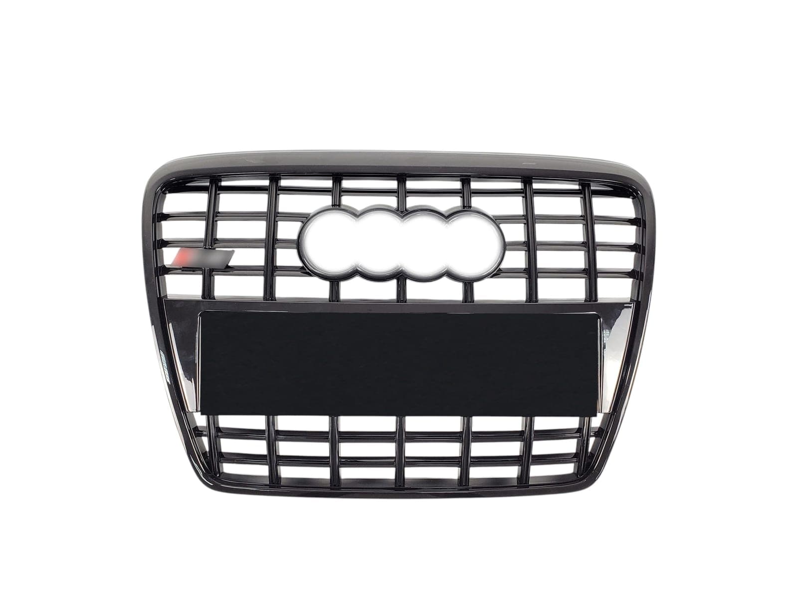 Решітка радіатора Full Black (в стилі S6) без PDC ПОШКОДЖЕНА на Audi A6 C6 2004-2011 року