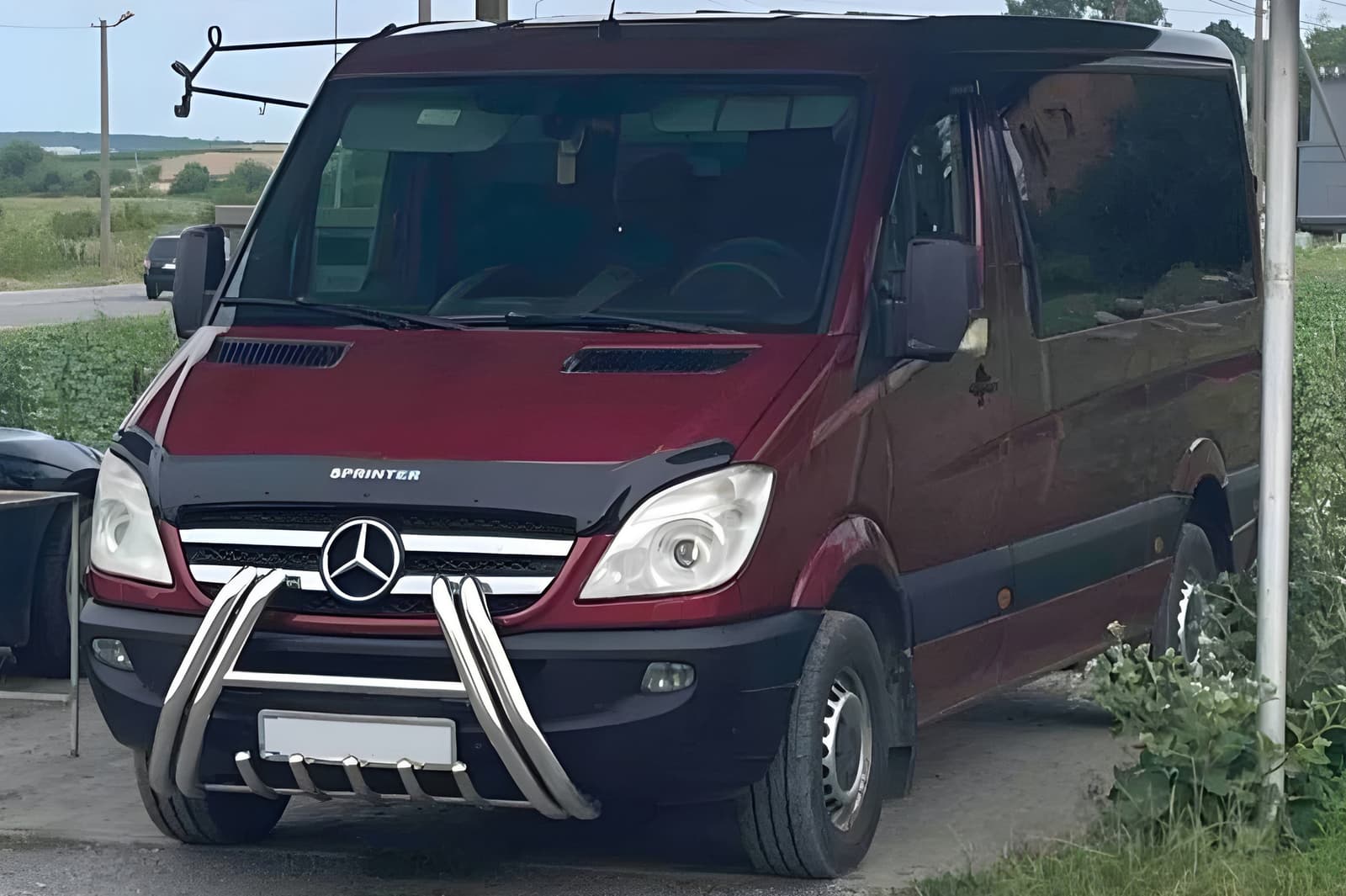 Кенгурятник F1-01M (2006-2013, нерж.)