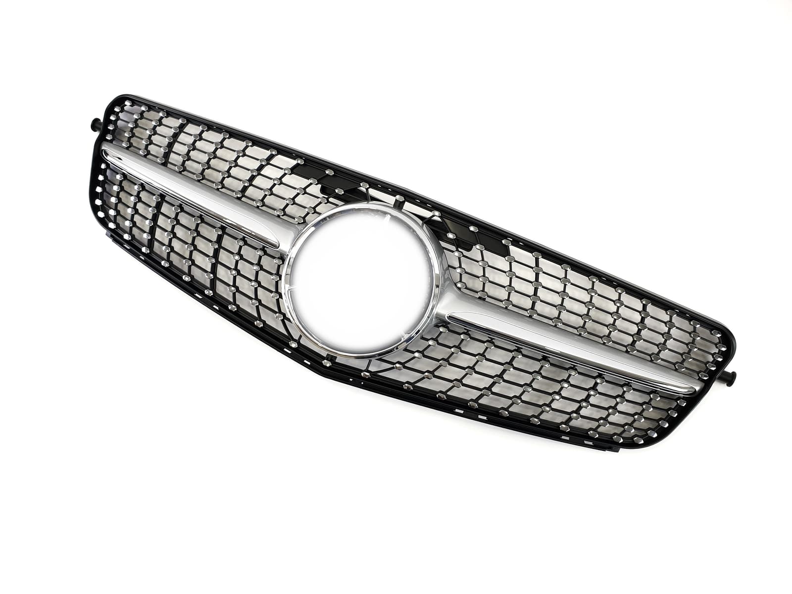 Решітка радіатора Silver Diamond на Mercedes-Benz C-Class W204 2007-2014 року 3