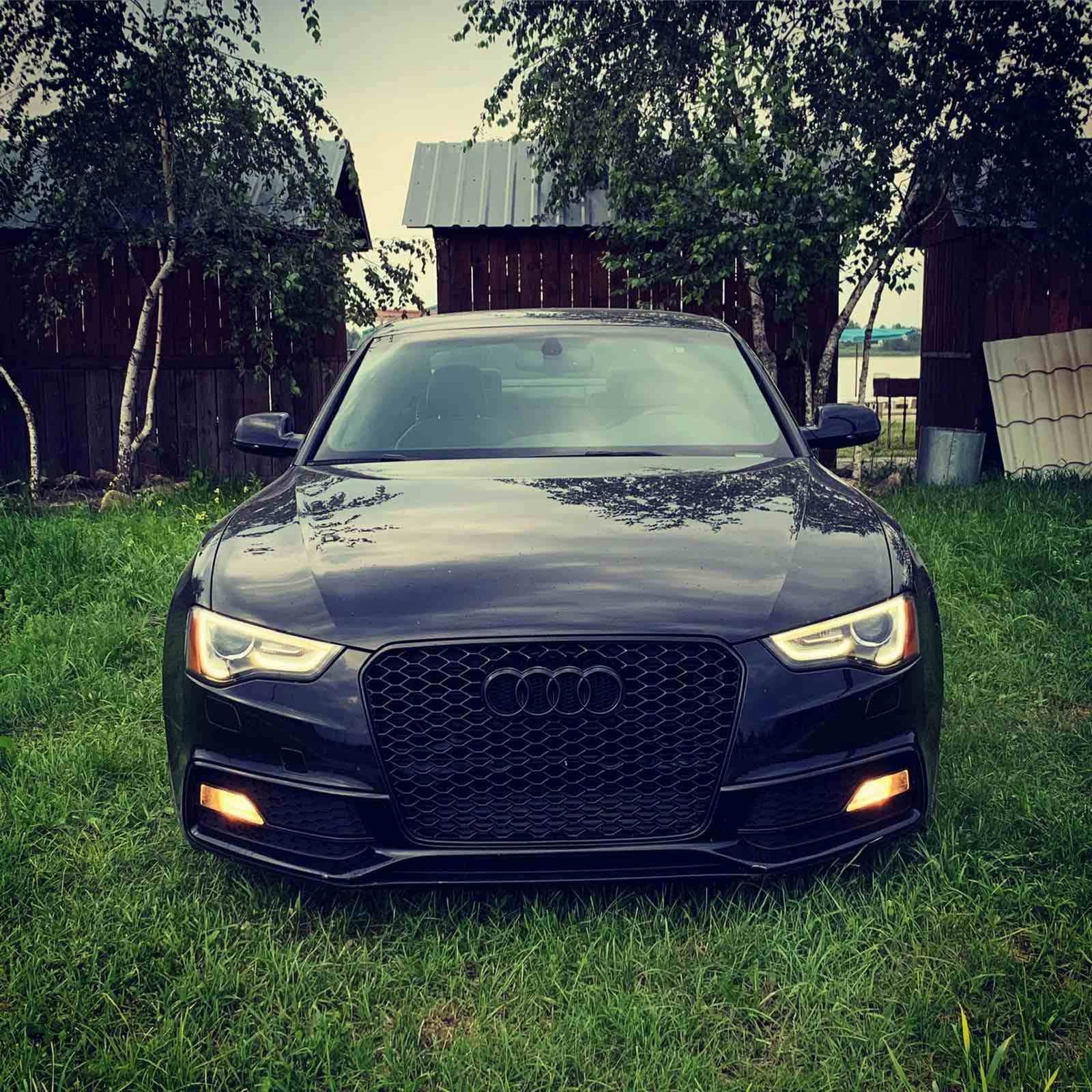 Решітка радіатора Full Black (в стилі RS5) на Audi A5 8T 2011-2016 року 4