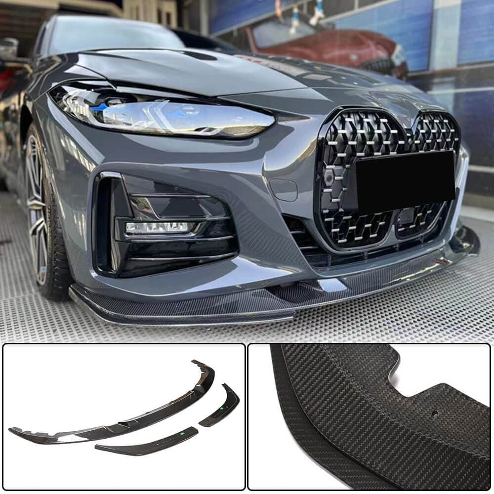 Накладка на передній бампер Lip V3 (для G22/G23 M-Sport, Карбон)