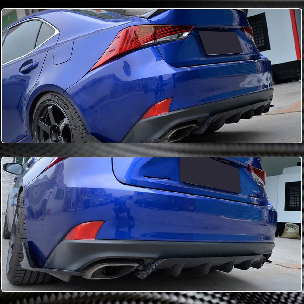 Дифузор заднього бампера (для Base/F-Sport 2016-2020, Карбон)