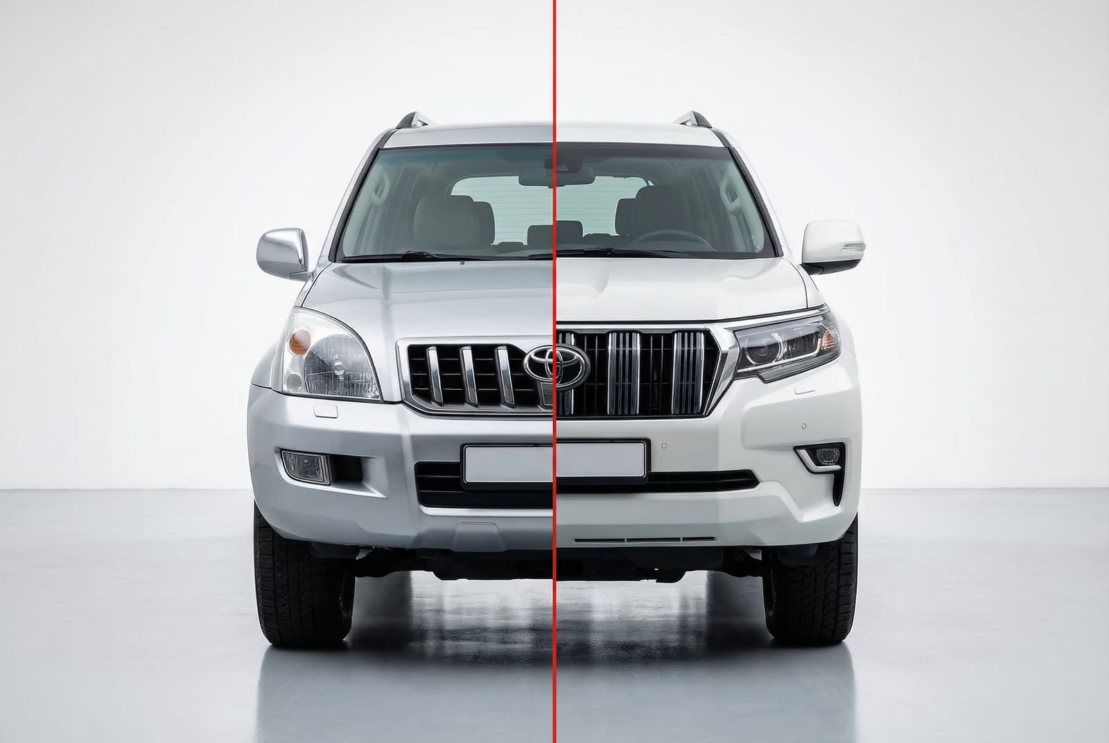 Комплект рестайлінгу в Toyota Land Cruiser Prado 150 2017+