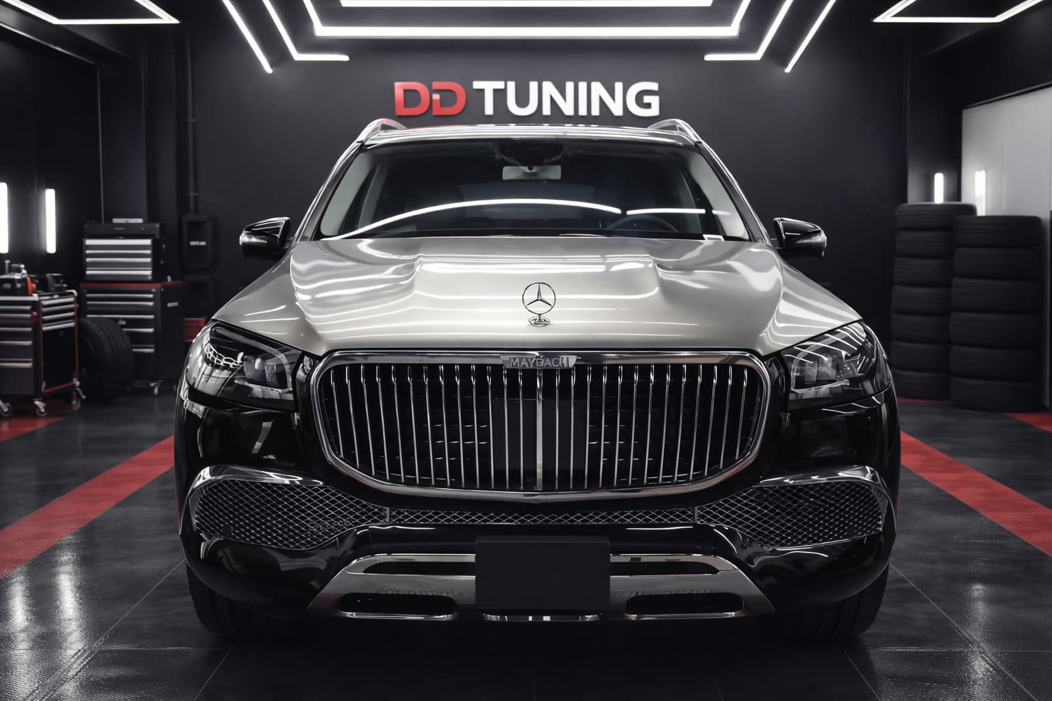 Передній бампер в зібраному вигляді Maybach GLS600