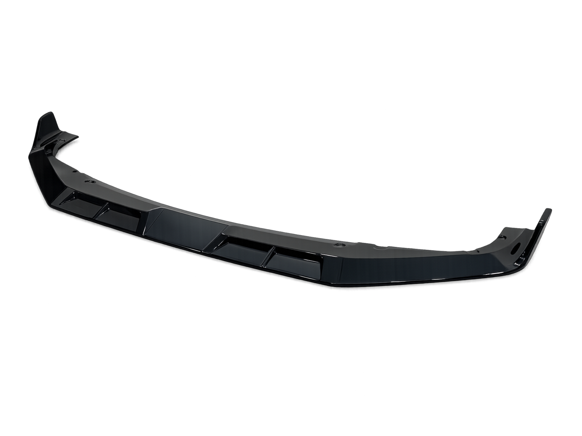 Спідниця накладка переднього бампера BMW X5M G05 F95 2023+ ABS пластик, чорний глянець 2