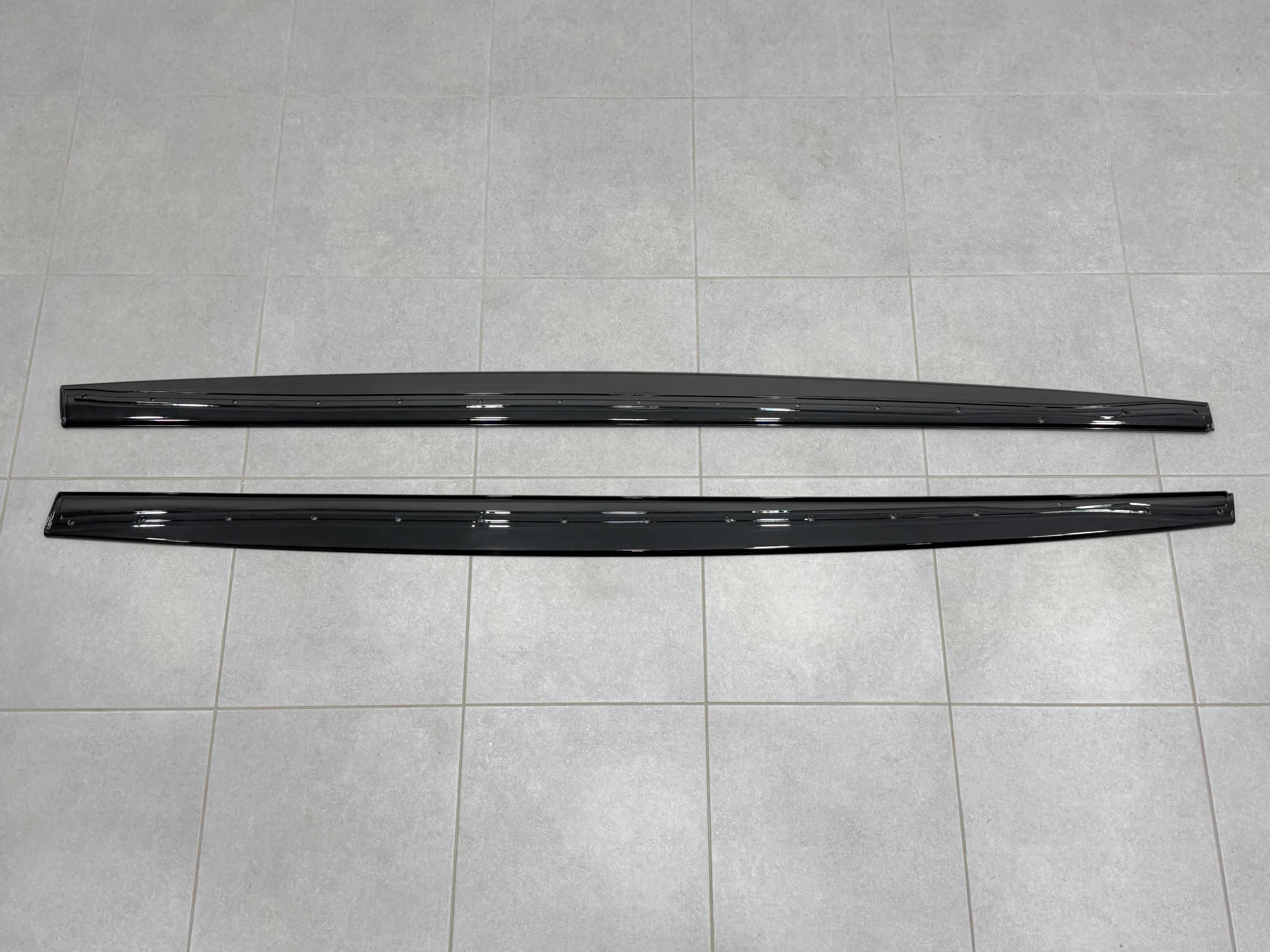 Леза під пороги M Paket для BMW 4 series F32 F33 2013-2020 ABS пластик, колір чорний глянець 2