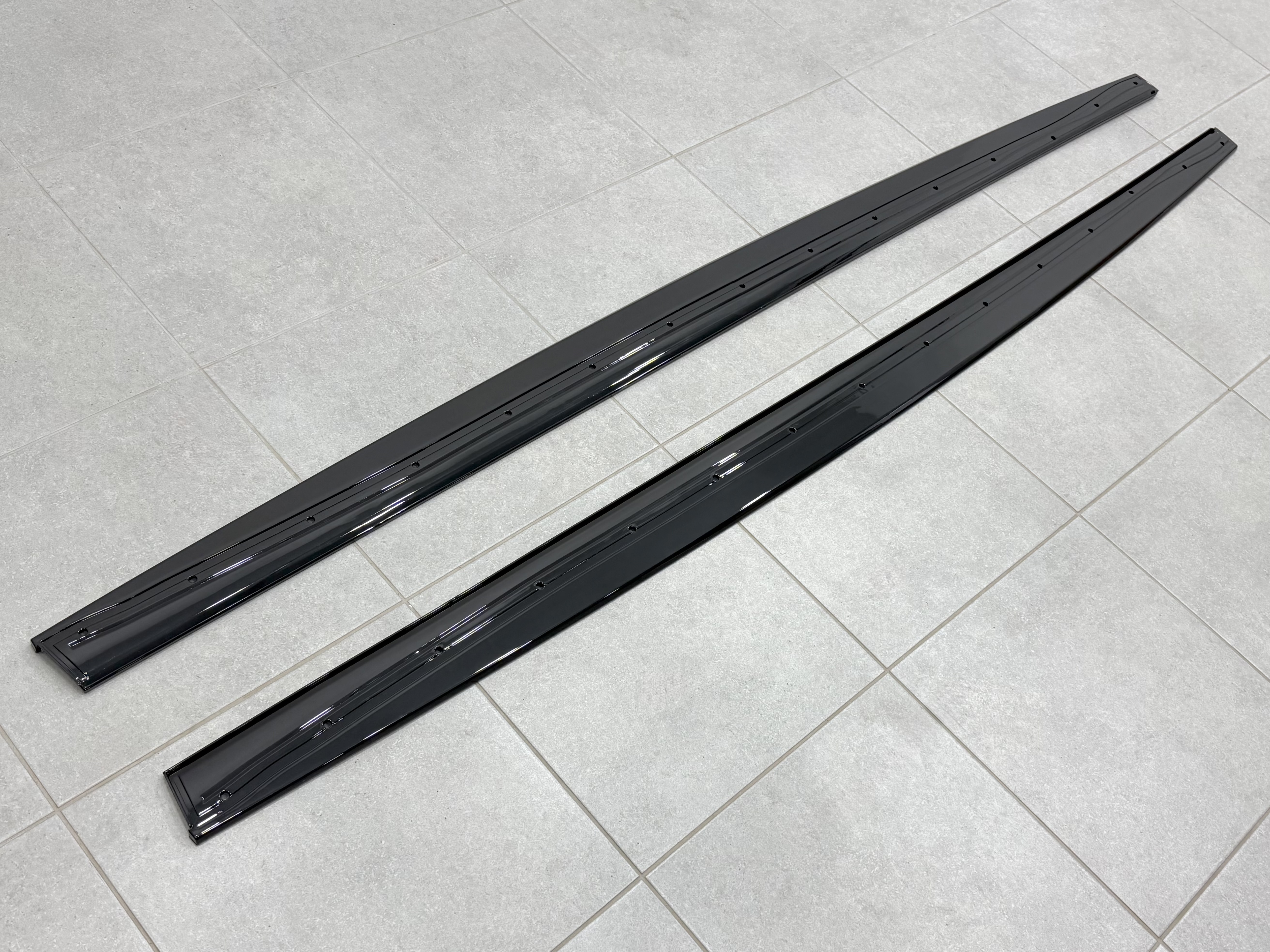Леза під пороги M Paket для BMW 4 series F32 F33 2013-2020 ABS пластик, колір чорний глянець 3