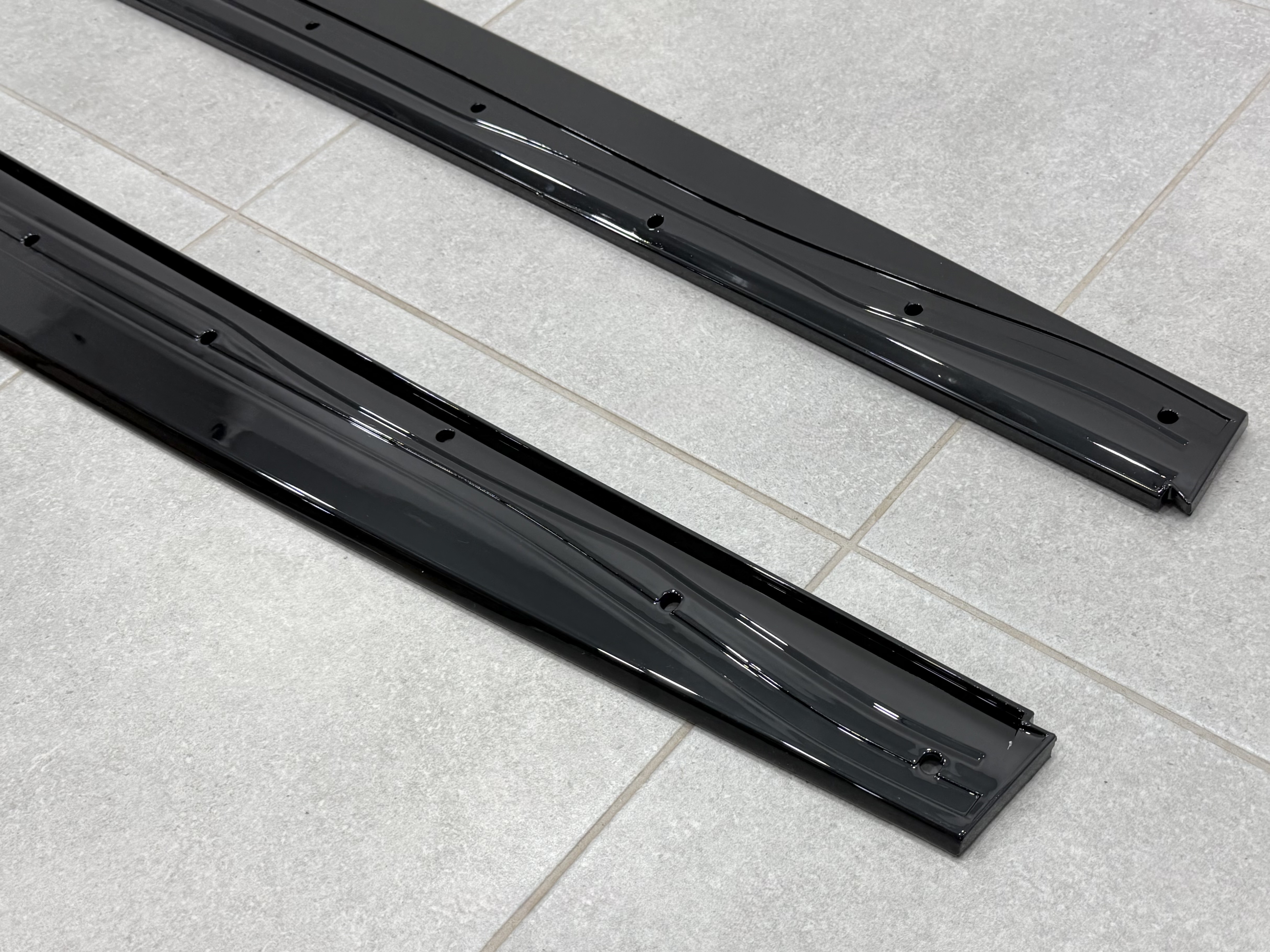 Леза під пороги M Paket для BMW 4 series F32 F33 2013-2020 ABS пластик, колір чорний глянець 5