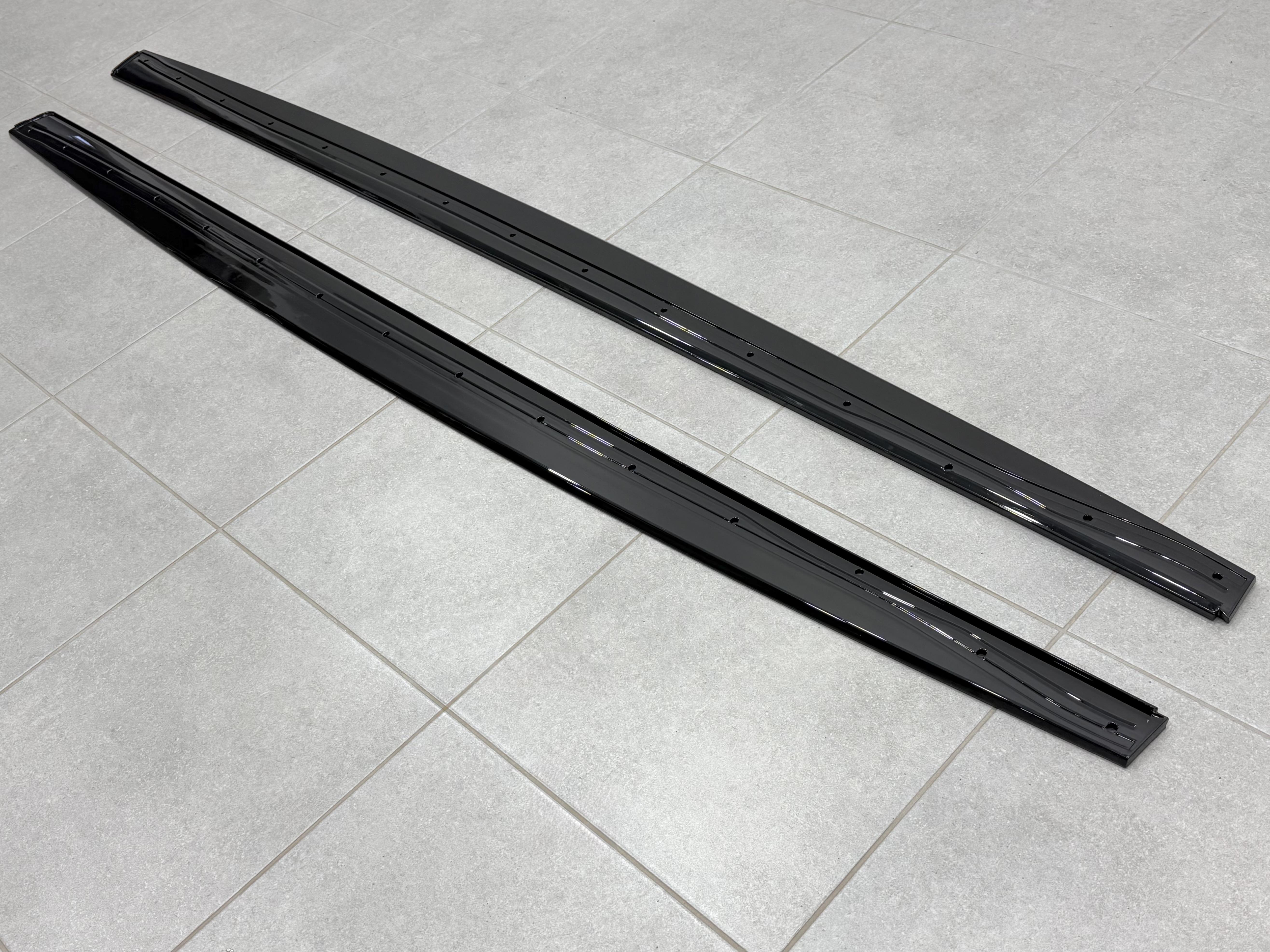 Леза під пороги M Paket для BMW 4 series F32 F33 2013-2020 ABS пластик, колір чорний глянець 6