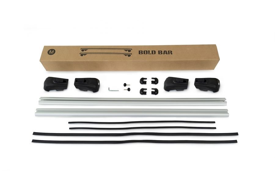 Перемички на звичайні рейлінги під ключ Bold Bar V1 (2 шт) Сірі 5