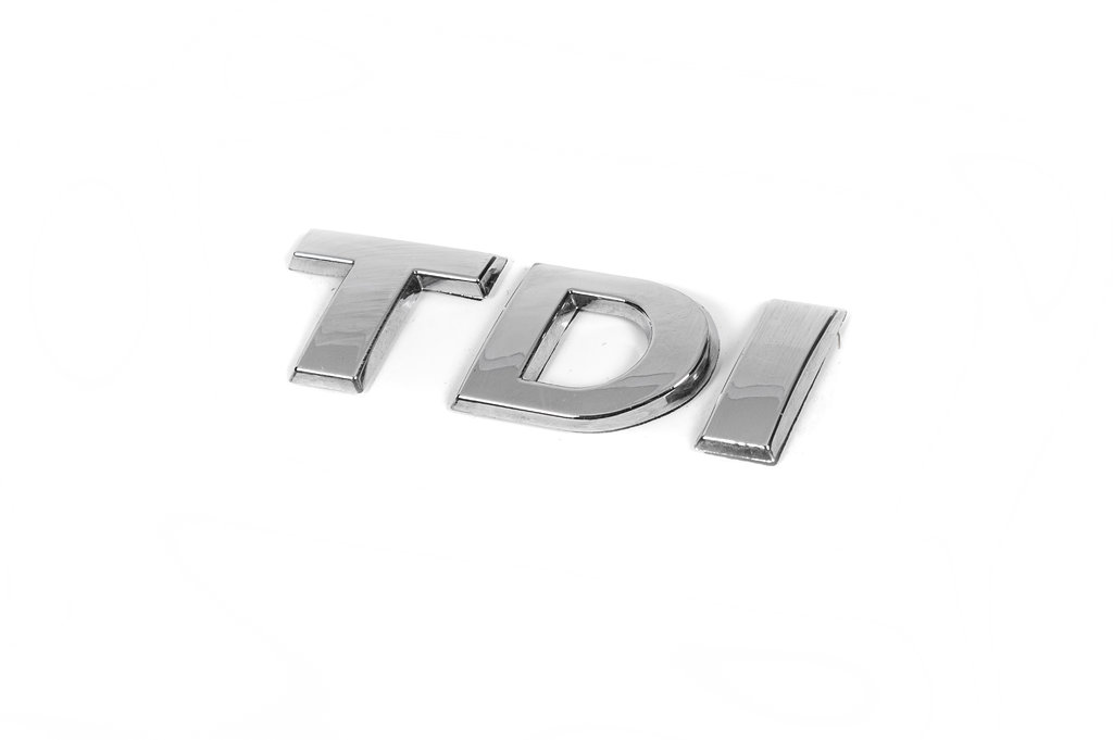 Напис TDI (косою шрифт) Всі хром 3