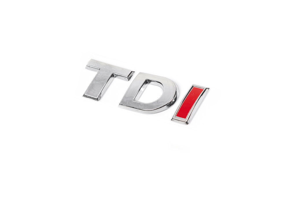 Напис TDI (косою шрифт) Всі хром 4