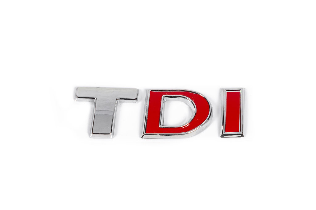 Напис TDI (косою шрифт) Всі хром 5