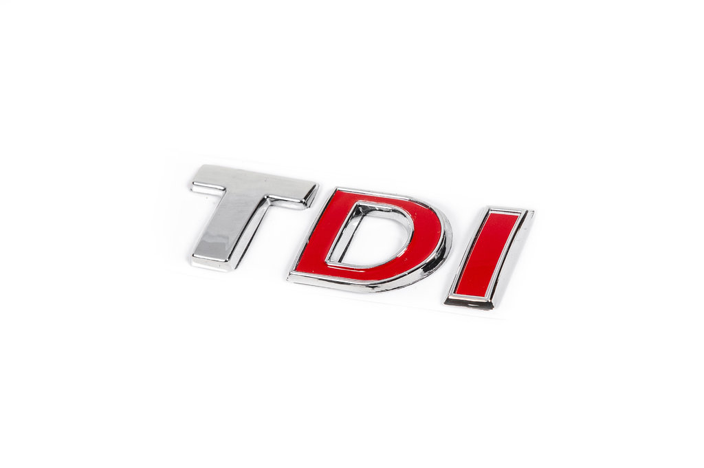 Напис TDI (косою шрифт) Всі хром 6