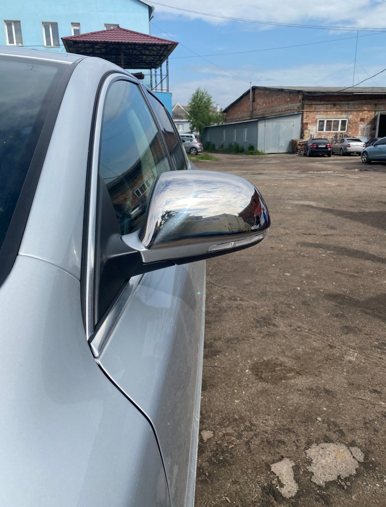 Накладки на дзеркала (2 шт., нерж) OmsaLine - Італійська нержавійка 3