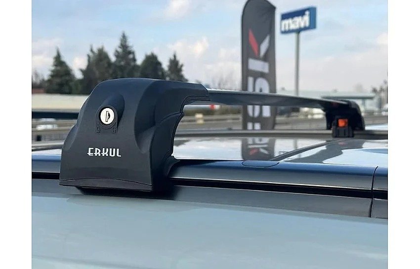 Перемички на вбудовані рейлінги під ключ Ecem V2 (2 шт) до 120 см, Сірі