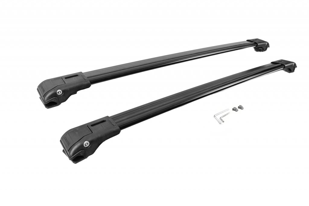 Перемички на рейлінги під ключ Wingbar (2 шт) до 110 см, Чорний 5
