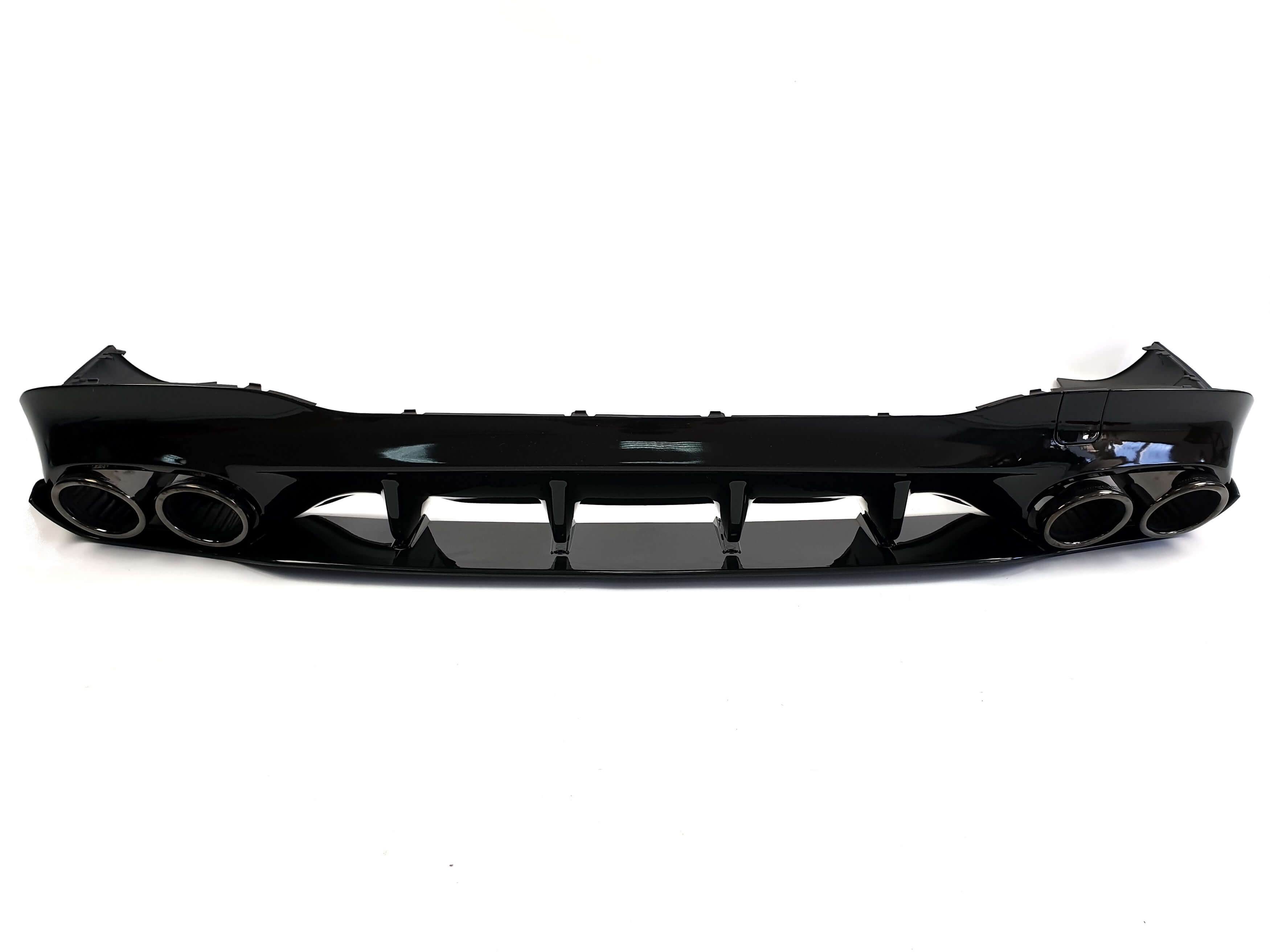 Дифузор (заднього бампера) Full Black (стиль CLA45 AMG) на Mercedes-Benz CLA-Class C118 2019-2023 року 2
